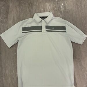 Travis Mathew Polo with Gray Stripes